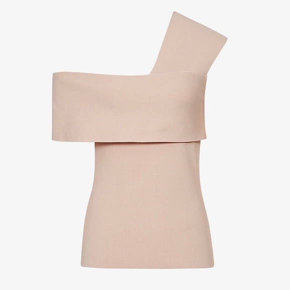 NEW REISS PINK ONE-SHOULDER KNIT TOP - Picture 8 of 9